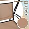 Costway 2-Seat Patio Swing Porch Swing with Adjustable Canopy for Garden Black/Dark Brown